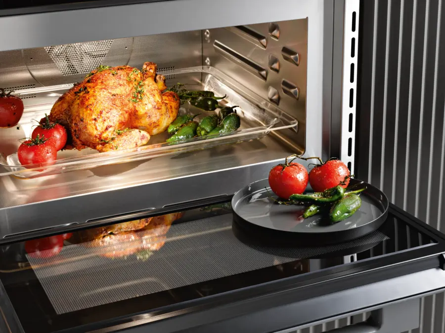 Miele Originálna sklenená tuková tácka Miele – detail