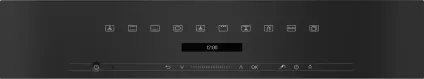Miele H 7262 BP Obsidiánová čierna – ovládací panel