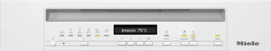 Miele G 7115 SCi XXL AutoDos Žiarivo biela – ovládací panel
