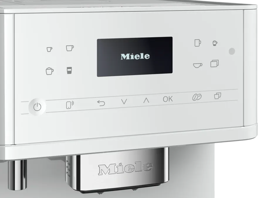 Miele CM 6160 MilkPerfection Lotosová biela – detail