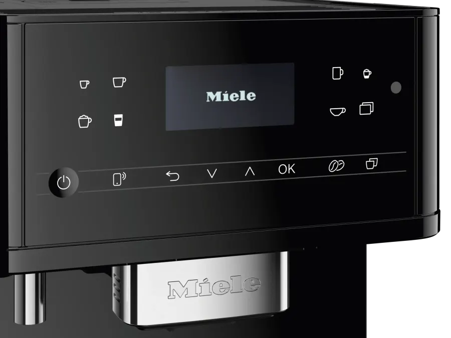 Miele CM 6160 MilkPerfection Obsidiánová čierna – detail