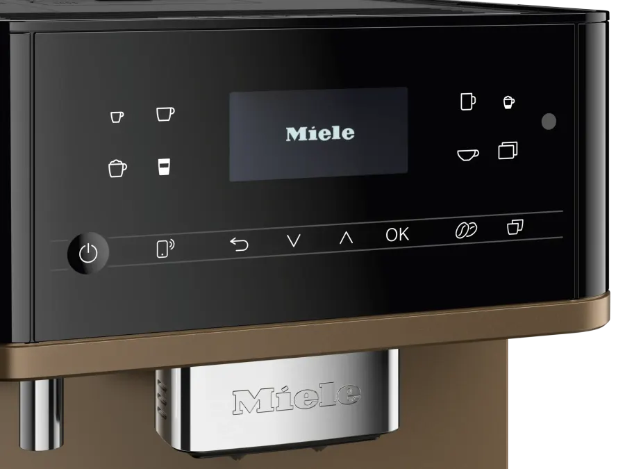 Miele CM 6360 MilkPerfection Obsidiánová čierna. BronzováPF – detail