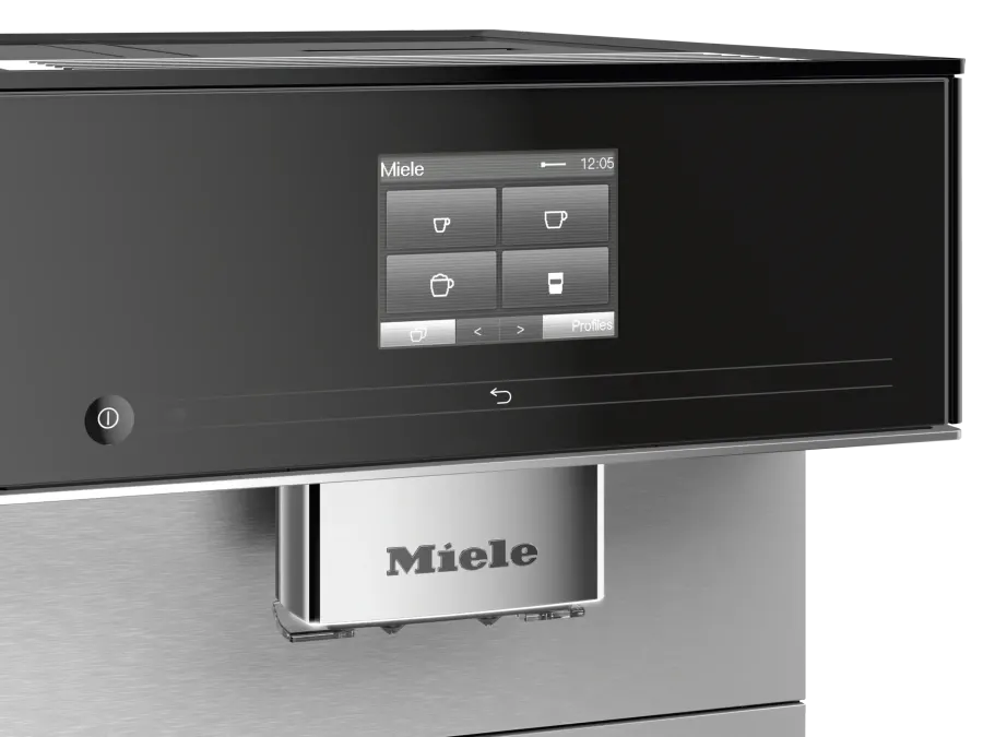 Miele CM 7350 CoffeePassion Obsidiánová čierna – detail