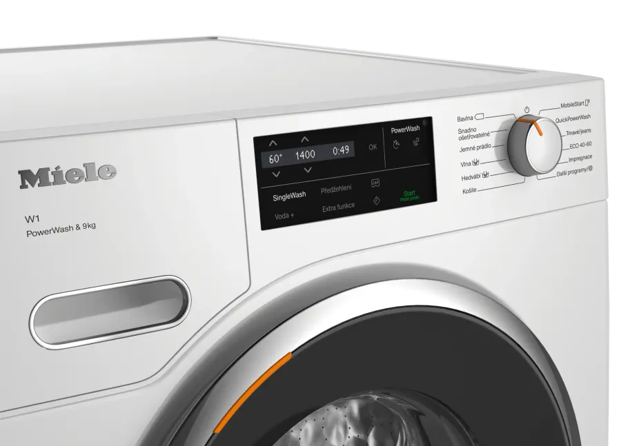 Miele WWG 360 WCS PWash&9kg Lotosová biela – detail