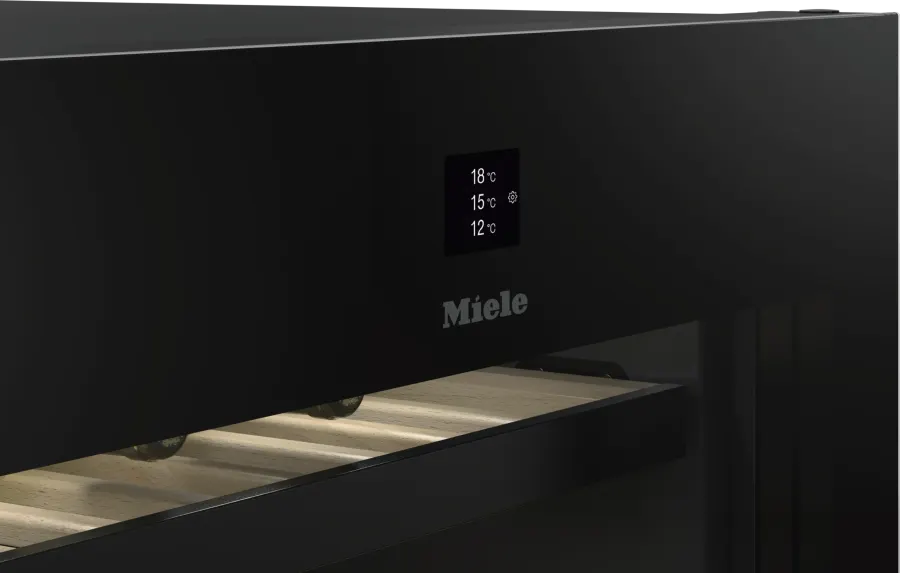 Miele KWT 4999 F Obsidiánové čierne sklo – ovládací panel