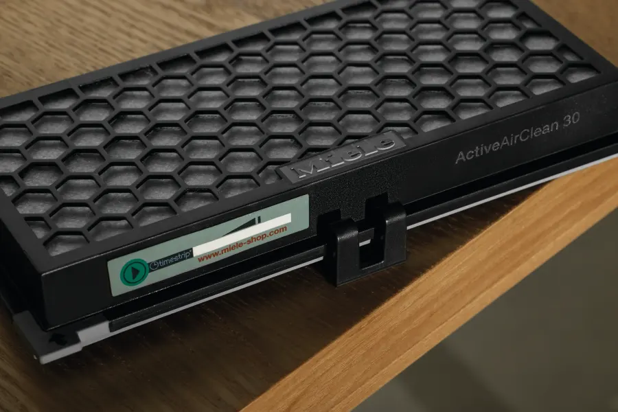 Miele Filter Active AirClean s indikáciou výmeny filtra Timestrip® – detail