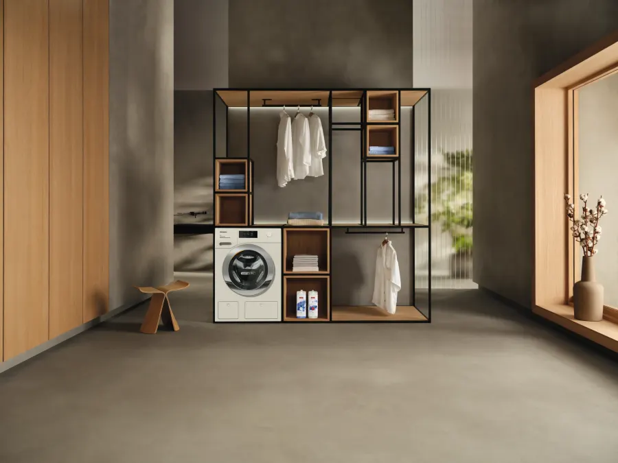 Miele WTW 870 WPM PWash&TDos 9/6kg Lotosová biela v interiéri