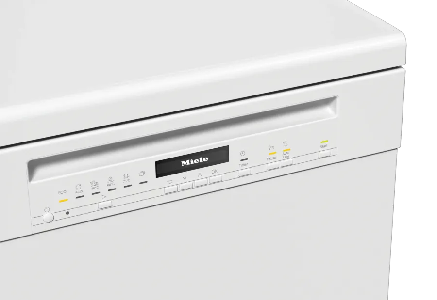 Miele G 7130 SC AutoDos Žiarivo biela – ovládací panel