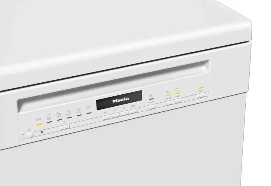 Miele G 7210 SC Žiarivo biela – ovládací panel
