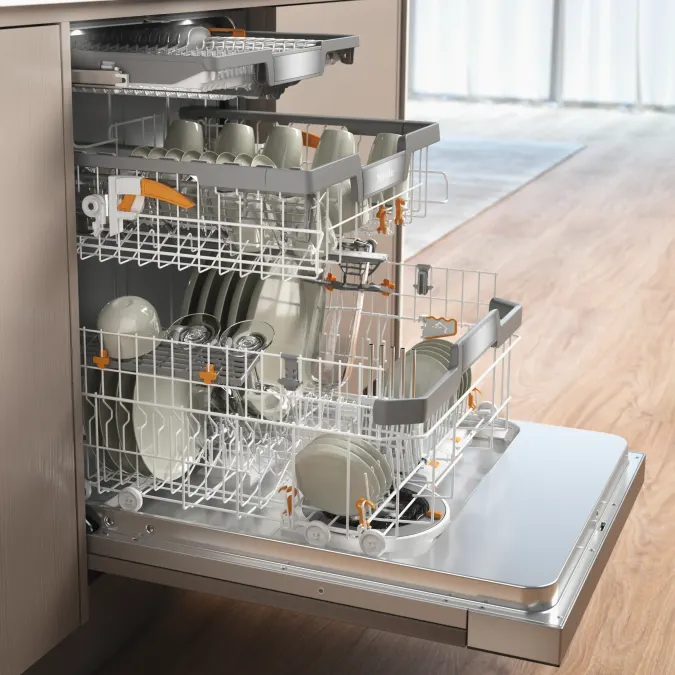 Miele G 7930 SCi AutoDos Obsidiánová čierna – detail