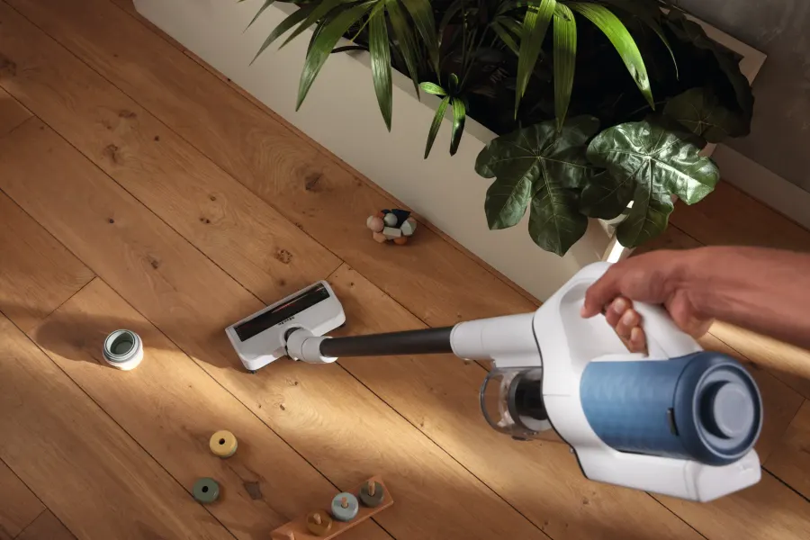 Miele Duoflex HX1 Nordic modrá v interiéri – foto 6