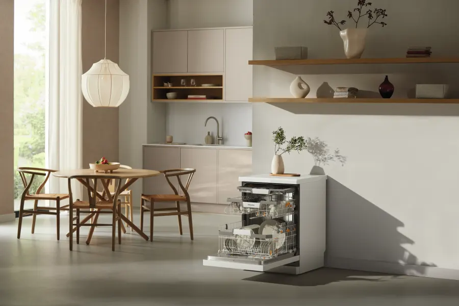 Miele G 7600 SC AutoDos Žiarivo biela v interiéri