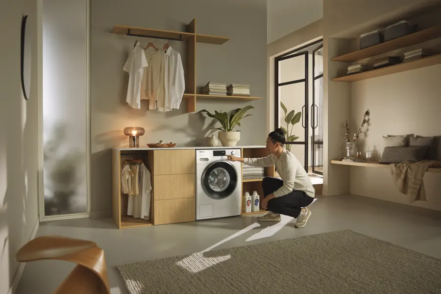 Miele WWK 360 WCS PWash&10kg Lotosová biela v interiéri – foto 5