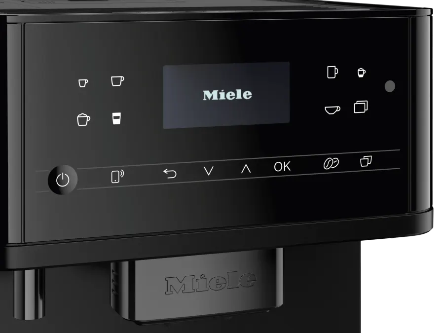 Miele CM 6360 Obsidiánová čierna, matná – detail Miele CM 6360 Obsidiánová čierna, matná – detail