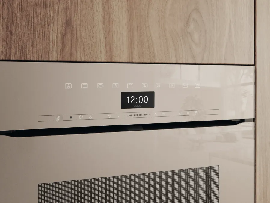 Miele H 7464 BPX Perleťová béžová – ovládací panel