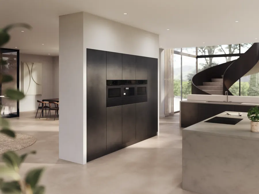 Miele CVA 7845 Obsidiánová čierna, matná v interiéri Miele CVA 7845 Obsidiánová čierna, matná v interiéri