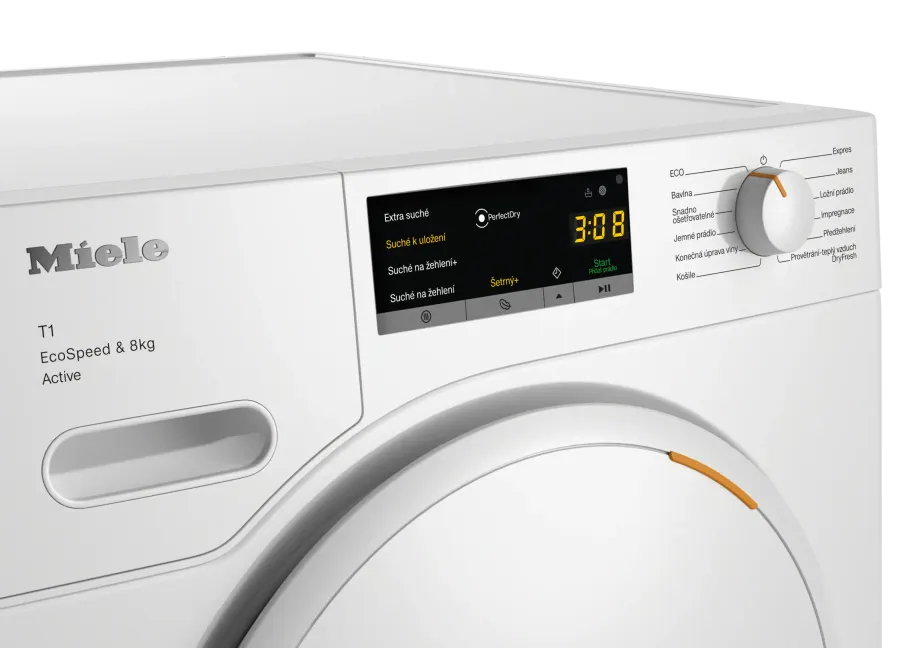 Miele TWA 520 WP 8kg Active – ovládací panel Miele TWA 520 WP 8kg Active – ovládací panel