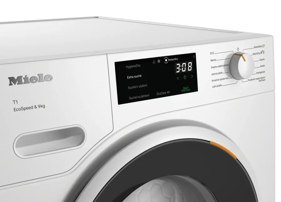 Miele TWD 640 WP EcoSpeed&9kg – ovládací panel