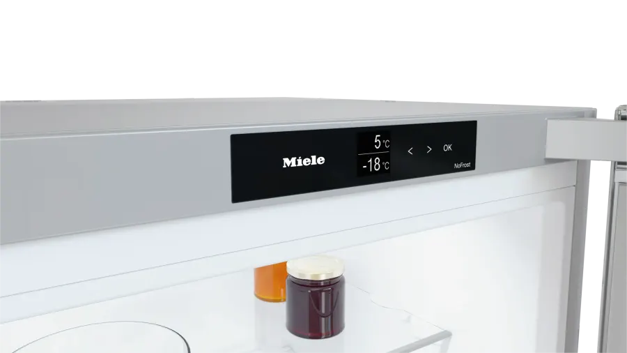 Miele KFN 4395 BD Nerezový vzhľad – ovládací panel