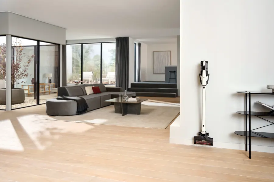 Miele Triflex HX3 Žiarivo biela v interiéri Miele Triflex HX3 Žiarivo biela v interiéri