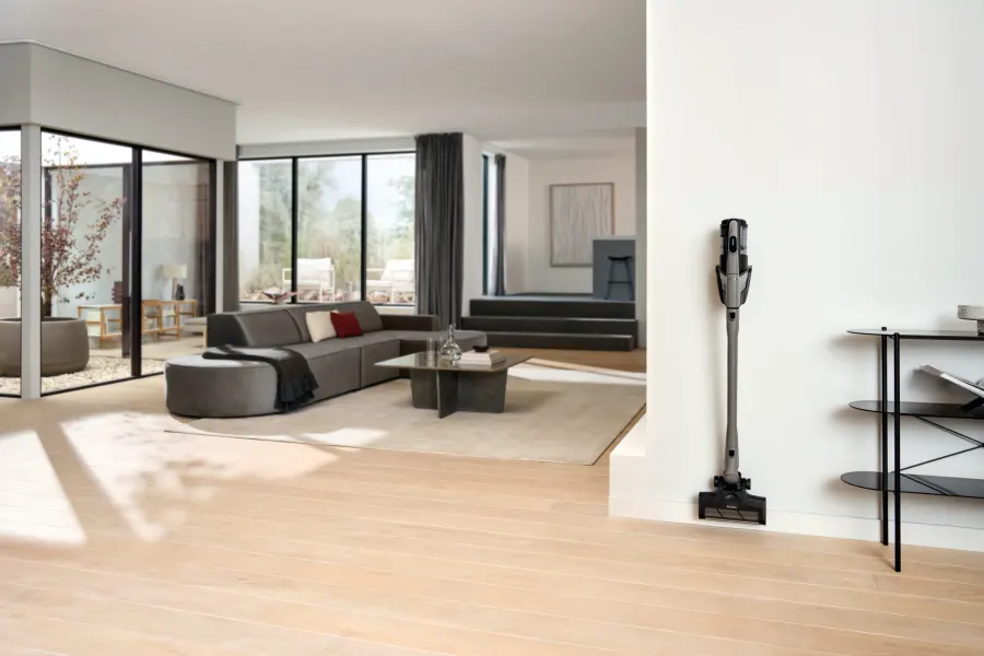 Miele Triflex HX3 Hardfloor Casa sivá v interiéri