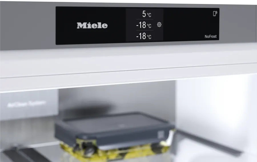 Miele KFFD 6765 Nerezová oceľ/CleanSteel – ovládací panel