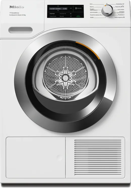 Miele TEL 695 WP EcoSpeed&Steam&9kg Lotosová biela